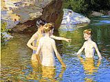 Edward Henry Potthast In the Summertime painting